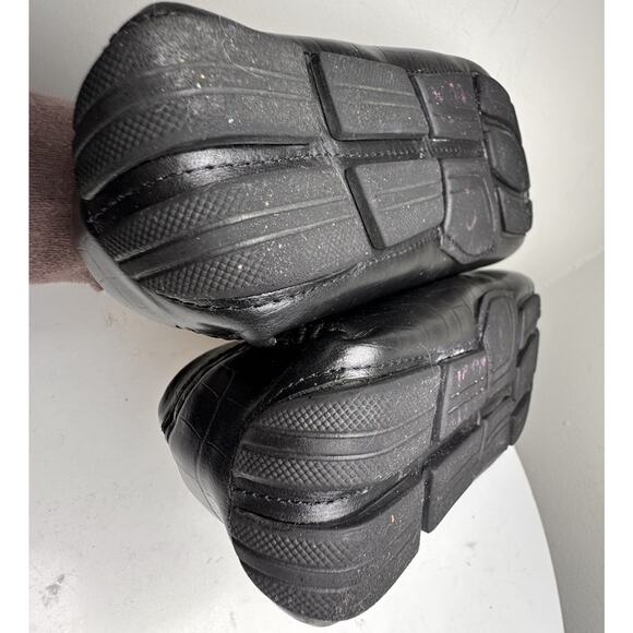 Saks Fifth Avenue Mens Black Croc Embossed Leather Horsebit Loafers Mocs Sz 9.5 - Picture 16 of 16